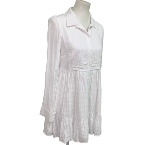 American Eagle Outfitters Dresses & Skirts - New American Eagle Womens Small Long Sleeve Front Button Collared Shirt Dress